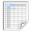 Paper office spreadsheet document