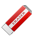 Eraser delete clean