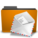 Orange folder mail