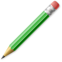 Write & erase edit write pencil