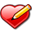 Heart pen bookmark love edit