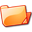 Orange open folder