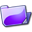 Folder violet open