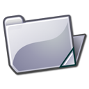 Folder grey open