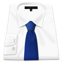 Clothes blue tie shirt white