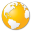 Internet yellow earth globe world
