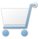 Blue cart shopping