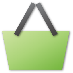 Green basket shopping