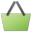 Green basket shopping