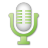 Green microphone