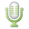 Green microphone