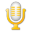 Yellow microphone