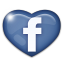 Facebook love heart