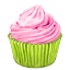 Pinky cupcake