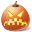 Halloween pumpkin jack o lantern angry