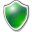 Shield antivirus protection green