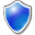 Antivirus shield blue protection