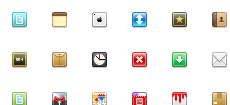 iPhone Sidebar icons