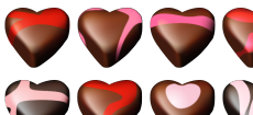 Valentine Gift: Chocolate Hearts